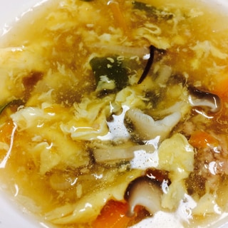 椎茸と玉子のとろとろスープ